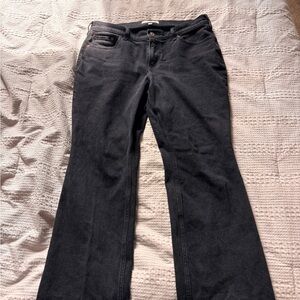 Abercrombie & Fitch Black Low-Rise Bootcut Jeans